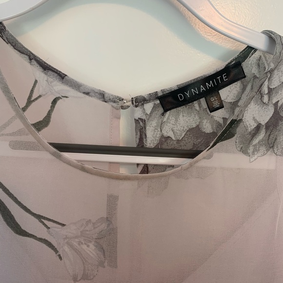 Dynamite Purple Floral Dress - Picture 4 of 6